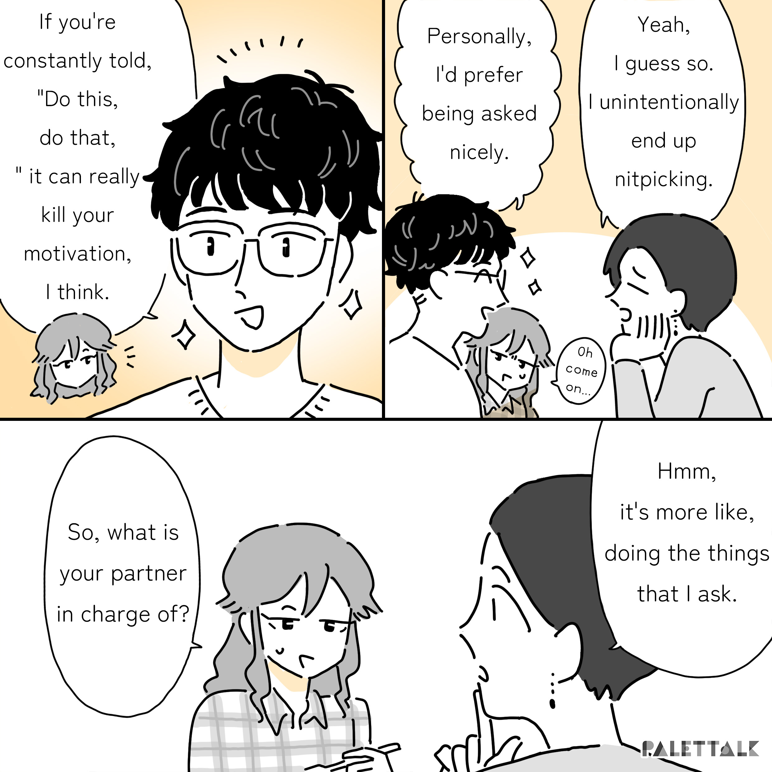 C: If you're constantly told, 